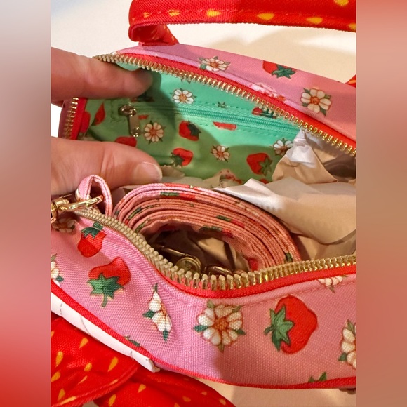 Whatever! Makes You Happy Strawberry Shortcake Mini Duffle CrossBody Bag BNWT - Picture 11 of 11